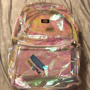 Dickies transparent chrome white backpack